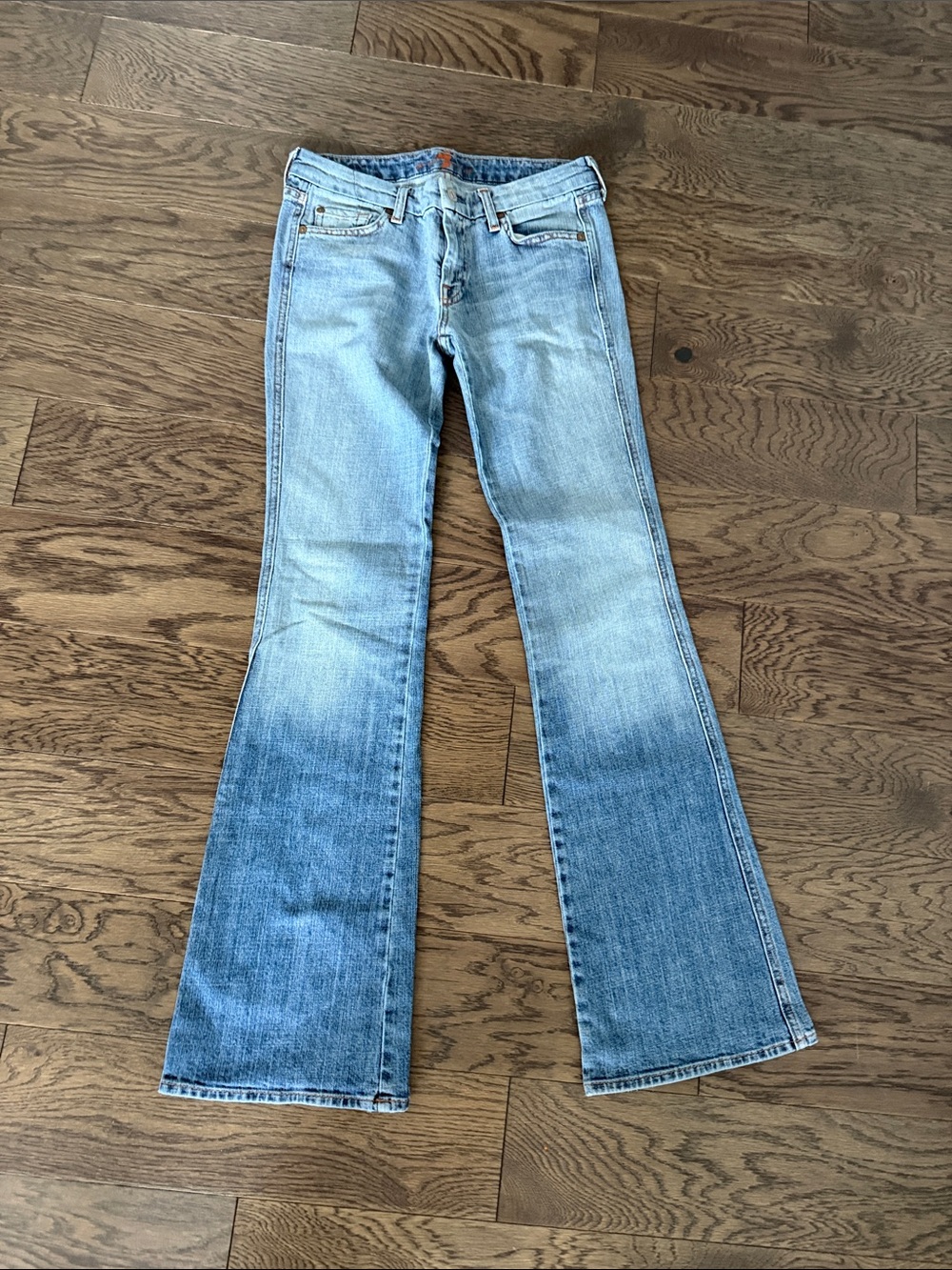 7 For All Mankind Light Blue Flare Jeans